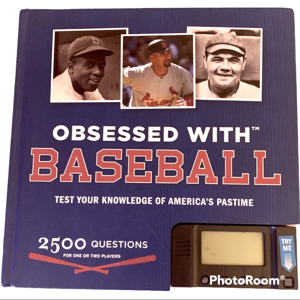 Obsessed With Baseball Book - 2500 Questions. Great gift for Father’s Day!